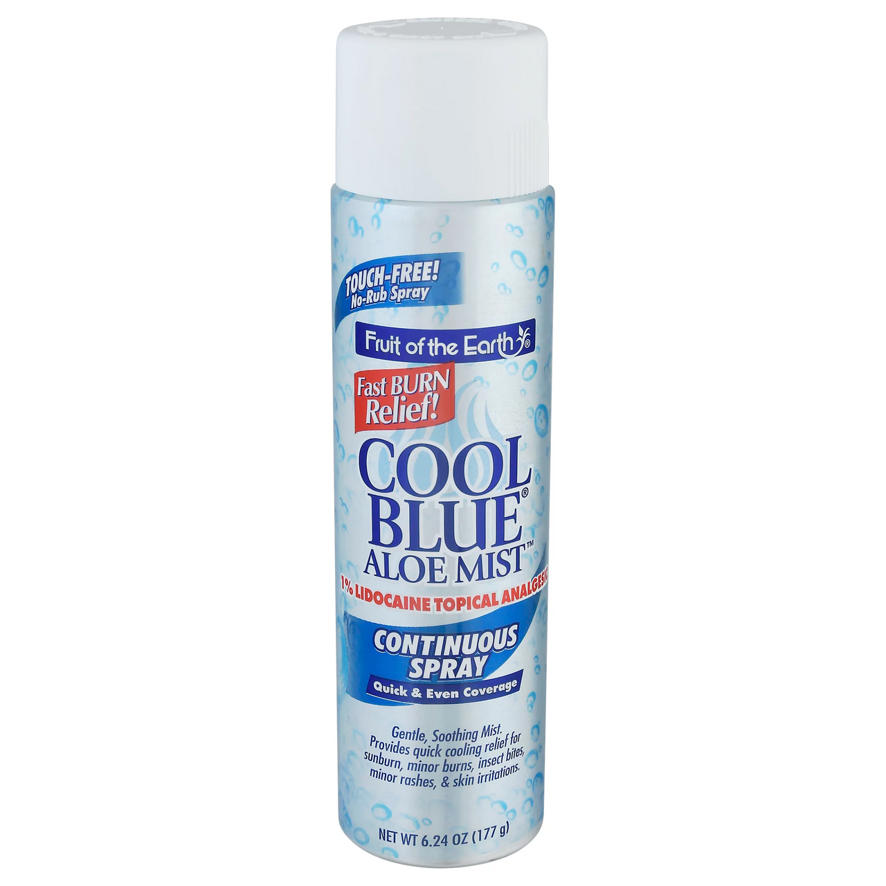 Fruit Of The Earth Cool Blue Aloe Mist Continuous Spray, 6 Oz